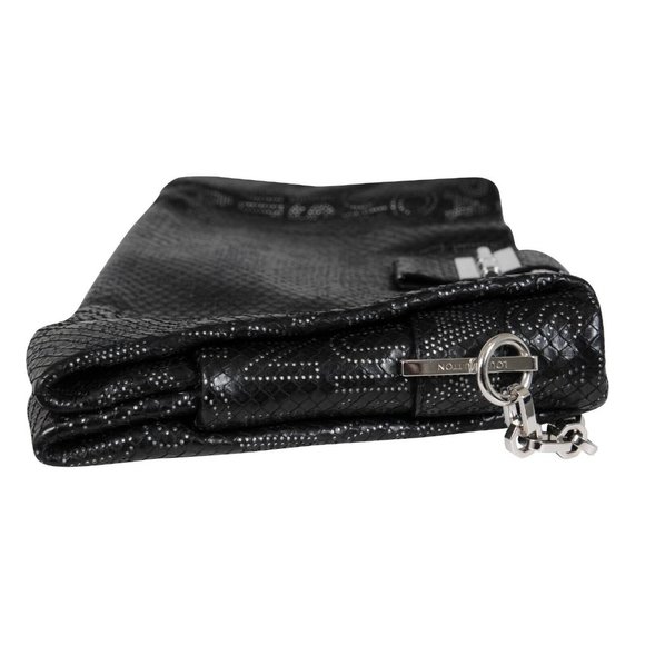 Louis Vuitton Python Perfore Lutece Shoulder Bag Black Silver Logo AW 2008 Y2k - Picture 14 of 16